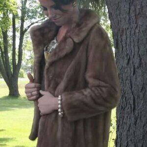 Vintage Pastel Mink Car Length Jacket, Larry MacDonald